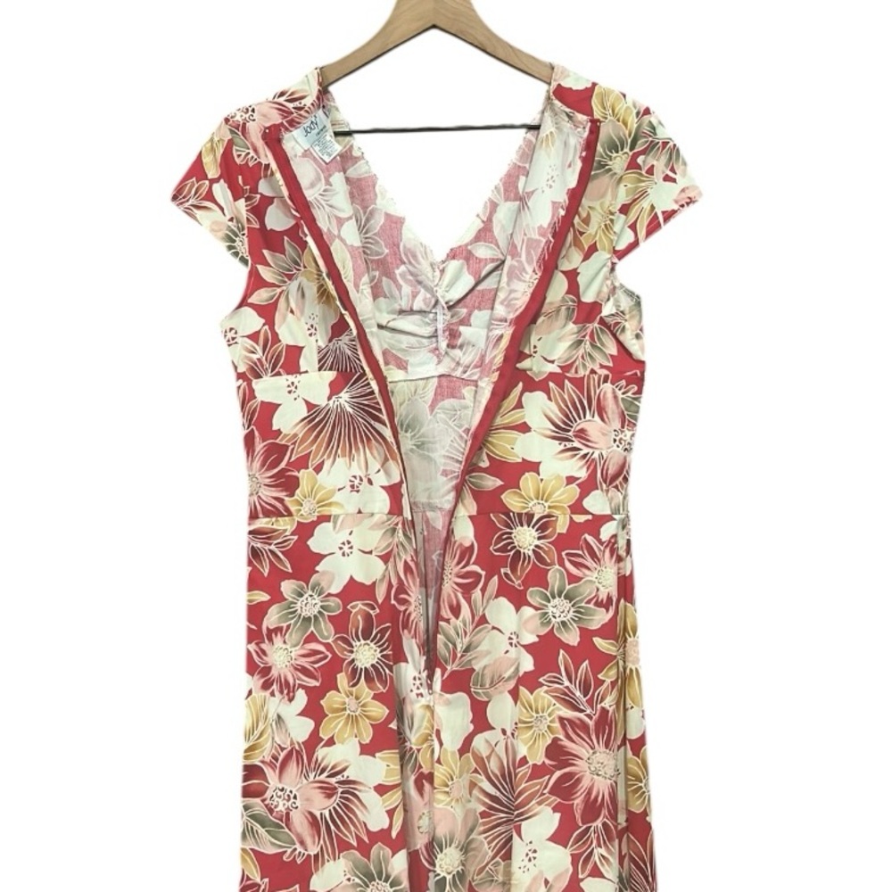 Vintage Jody of California Floral & Lace Box Pleat Cottagecore Dress - Picture 7 of 13